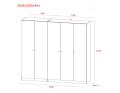 Sada Promo Antracit 2+3 dveře 225x48x204 (42005335)