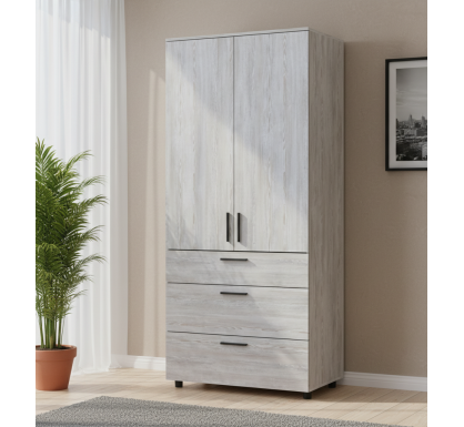 Skříň na oblečení Doros Thorn Borovice Natti 2 DTD/3Š tyč 90х51.6х200 (44900433)