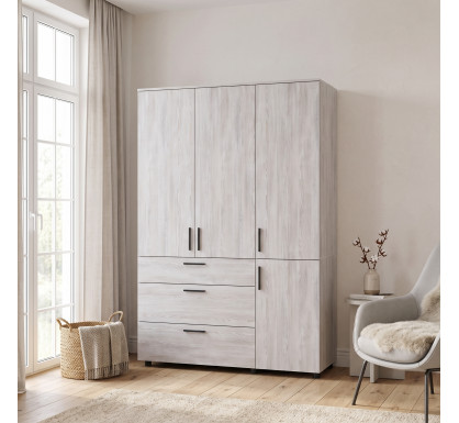 Skříň na oblečení Doros Thorn Borovice Natti 3 DTD/3Š tyč 135х51.6х200 (44900481)