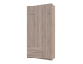 Šatní skříň Lukas Dub Sonoma/Dub Sonoma 3 dveře 120x50x240 (80737799)