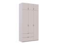 Šatní skříň Lukas Kašmír/Kašmír 3 dveře 120x50x240 (80737798)