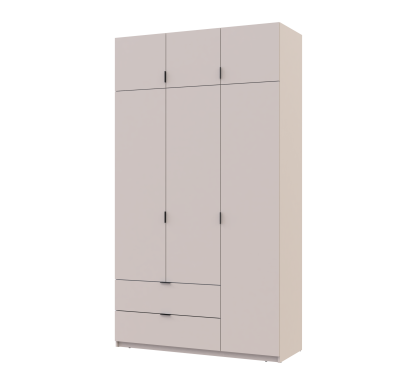 Šatní skříň Lukas Kašmír/Kašmír 3 dveře 135x50x240 (80737802)