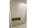 Skříň na oblečení s nikou Doros Dale Kašmír/Dub Artisan 3 dveře 150 × 52 × 220 (80737726)