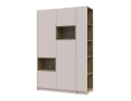 Šatní skříň s výklenkem a regálem Doros Dale Kašmír/Dub Artisan 2 dveře 143,2×52×220 (44900336)