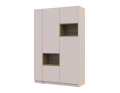 Šatní skříň s výklenkem a regálem Doros Dale Kašmír/Dub Artisan 2 dveře 143,2×52×220 (44900336)