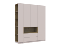 Šatní skříň s výklenkem a regálem Doros Dale Kašmír/Dub Artisan 3 dveře 178×52×220 (44900338)
