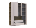 Šatní skříň s výklenkem a regálem Doros Dale Kašmír/Dub Artisan 3 dveře 178×52×220 (44900338)