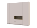 Šatní skříň s výklenkem a regálem Doros Dale Kašmír/Dub Artisan 4 dveře 234×52×220 (44900340)