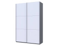 Šatní skříň s posuvnými dveřmi Doros G-Caiser Antracit / Bílá 2 dveře / 3 části 160x60x240 (42005410)