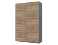 Šatní skříň s posuvnými dveřmi Doros G-Caiser Antracit / Dub Evok 2 dveře / 3 části 160x60x240 (42005414)