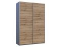 Šatní skříň s posuvnými dveřmi Doros G-Caiser Antracit / Dub Evok 2 dveře / 3 části 160x60x240 (42005414)