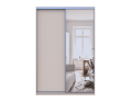 Šatní skříň s posuvnými dveřmi Doros City Light Kašmír 1 dveře / 1 zrcadlo 150×45×225 (80736356)