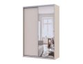 Šatní skříň s posuvnými dveřmi Doros City Light Kašmír 1 dveře / 1 zrcadlo 150×60×225 (80736353)