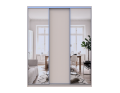 Šatní skříň s posuvnými dveřmi Doros City Light Kašmír 1 dveře / 2 zrcadla 180×60×225 (80736368)