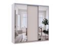 Šatní skříň s posuvnými dveřmi Doros City Light Kašmír 1 dveře / 2 zrcadla 225×60×225 (80736380)