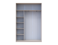 Šatní skříň s posuvnými dveřmi Doros City Light Kašmír 2 dveře 150×45×225 (80736350)