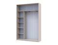 Šatní skříň s posuvnými dveřmi Doros City Light Kašmír 2 dveře 150×45×225 (80736350)