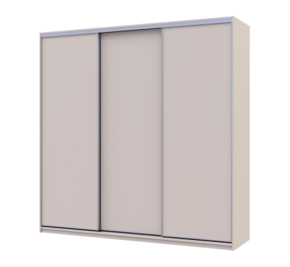 Šatní skříň s posuvnými dveřmi Doros City Light Kašmír 3 dveře 225×60×225 (80736377)