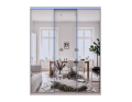 Šatní skříň s posuvnými dveřmi Doros City Light Kašmír 3 zrcadla 180×60×225 (80736374)