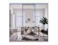 Šatní skříň s posuvnými dveřmi Doros City Light Kašmír 3 zrcadla 225×60×225 (80736386)