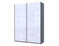 Šatní skříň G-Caiser Grafit/Bílý 2 skla / 3 části DTD 180x60x240 (44900263)