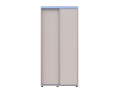 Šatní skříň s posuvnými dveřmi Doros Sigma Slim Kašmír 2 dveře 100x60x214.4 (42005453)