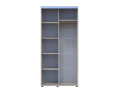 Šatní skříň s posuvnými dveřmi Doros Sigma Slim Kašmír 2 dveře 100x60x214.4 (42005453)