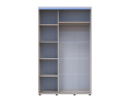 Šatní skříň s posuvnými dveřmi Doros Sigma Slim Kašmír 2 dveře 130x60x214.4 (42005456)