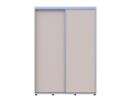 Šatní skříň s posuvnými dveřmi Doros Sigma Slim Kašmír 2 dveře 150x45x214.4 (42005449)