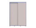 Šatní skříň s posuvnými dveřmi Doros Sigma Slim Kašmír 2 dveře 150x60x214.4 (42005458)