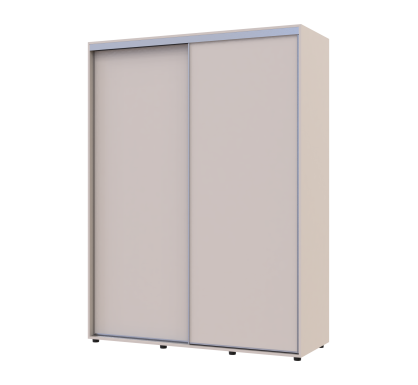 Šatní skříň s posuvnými dveřmi Doros Sigma Slim Kašmír 2 dveře 160x60x214.4 (42005459)