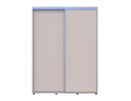 Šatní skříň s posuvnými dveřmi Doros Sigma Slim Kašmír 2 dveře 160x60x214.4 (42005459)