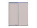 Šatní skříň s posuvnými dveřmi Doros Sigma Slim Kašmír 2 dveře 170x60x214.4 (42005460)