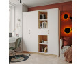 Šatní skříň Doros Austin Biela/dub Sonoma 3 dveře/4 zásuvky 178.8х51х205 (80737753)