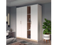 Šatní skříň Doros Austin Biela/dub Sonoma 3 dveře 161х51х205 (80737754)