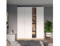 Šatní skříň Doros Austin Biela/dub Sonoma 3 dveře 161х51х205 (80737754)
