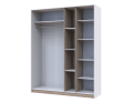 Šatní skříň Doros Austin Biela/dub Sonoma 3 dveře 161х51х205 (80737754)