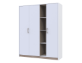 Šatní skříň Doros Austin Biela/dub Sonoma 3 dveře 161х51х205 (80737754)