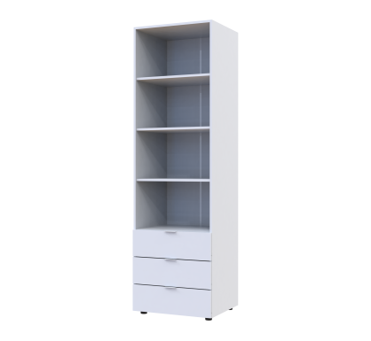 Regál na oblečení Gelar Bílý 3SZ 60×49,5×203,4 (41516133)