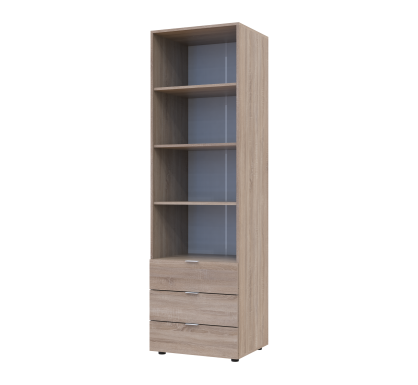 Regál na oblečení Gelar Dub Sonoma 3SZ 60×49,5×203,4 (41516131)