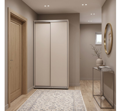 Šatní skříň s posuvnými dveřmi Doros Sigma Slim Kašmír 2 dveře 110x60x214.4 (42005454)