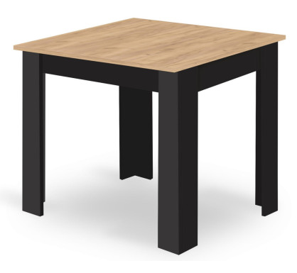 Stůl NP 80 × 80 Dub Artisan + černá (100155041)
