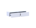 Toaletní stolek Doros Levia Bílý 2 zásuvky 100x32x22 (41516092)