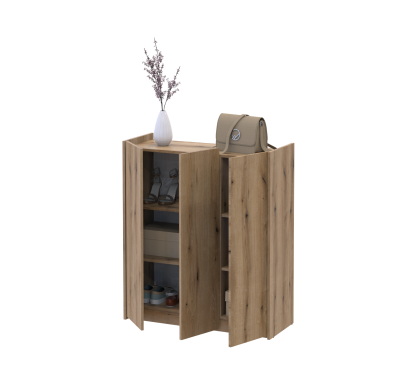 Skříňka Doros Kassel Dub Evok 3 dveře 97×40×110 (41516210)