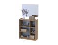 Botník se zrcadlem Doros Kassel Dub Evok 3 DTD 97×40×110 (42005500)