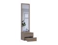 Komoda se zrcadlem Doros Sola Cannolo/Kašmír 2 dveře / zrcadlo 45×40×168.6 (44900371)