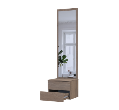 Komoda se zrcadlem Doros Sola Cannolo/Kašmír 2 dveře / zrcadlo 45×40×168.6 (44900371)