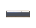 TV stolek Doros U3 Dub Artisan / Grafit 180×33×43 (41516202)