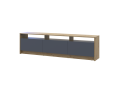 TV stolek Doros U3 Dub Artisan / Grafit 180×33×43 (41516202)